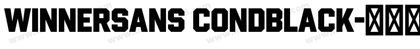 WinnerSans CondBlack字体转换